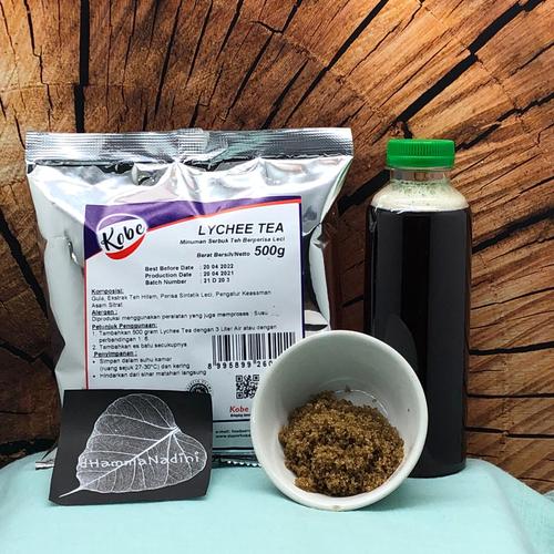 Gambar Lychee Tea Kobe 1/2kg /serbuk teh leci/lychee tea powder/bubuk minuman dari dhammanadini undefined Tokopedia