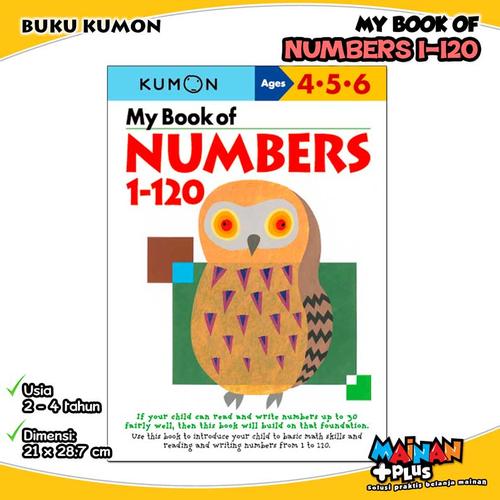 Foto Produk BUKU ANAK KUMON MY BOOK OF NUMBERS 1-120 USIA 4 5 6 dari MainanPlus