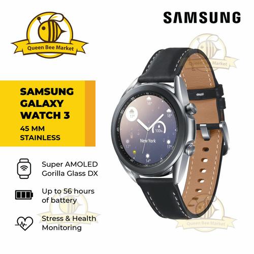 Jual Samsung Galaxy Watch 3 45mm Stainless Smartwatch Garansi Resmi SEIN -  Black - Jakarta Utara - Queen Bee Market | Tokopedia