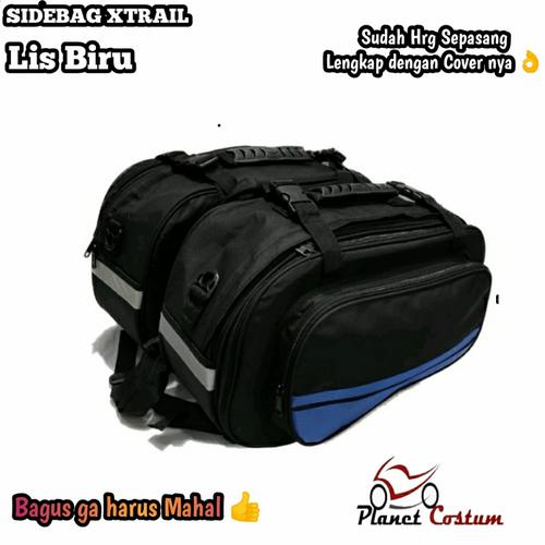 Foto Produk TErmurah !!! Side Bag Oval / Sidebag Motor / Tas Samping Motor - Biru dari bikerspitstop