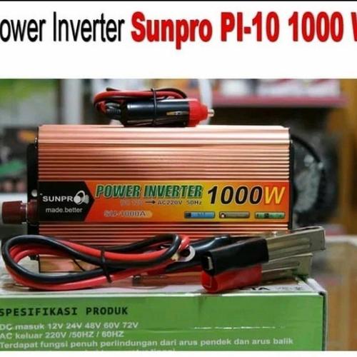 Jual Power INVERTER DC Ke AC 1000W 1000 Watt Aki ke Listrik merk Supnro ...