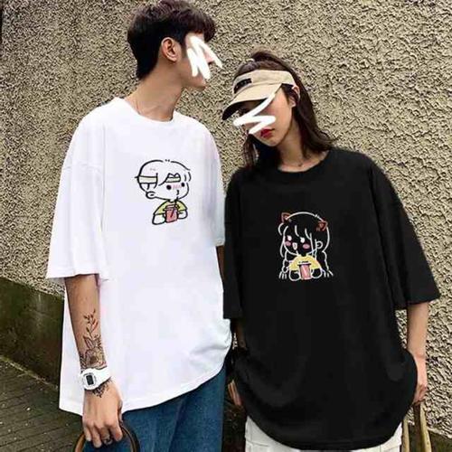 Jual Zavyn Kaos Couple Cute Boba Couple 