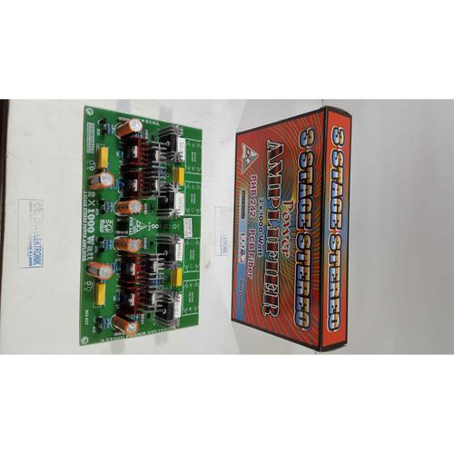 Jual KIT DRIVER POWER 3 TINGKAT STEREO 2 X 1000 WATT PCB FIBER - Kab