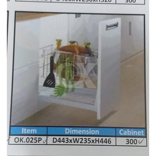 Foto Produk PROMO Rak Botol Rak Bumbu Drawer Basket OK 025P for Kitchen Cabinet dari WINSTON-OK OFFICIAL STORE