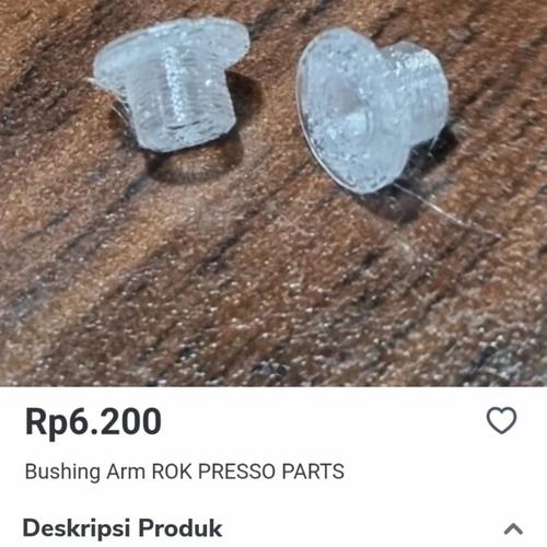 Gambar Bushing Arm ROK PRESSO Part Lokal isi 2 dari Toko Rok Presso Jakarta Pusat Tokopedia