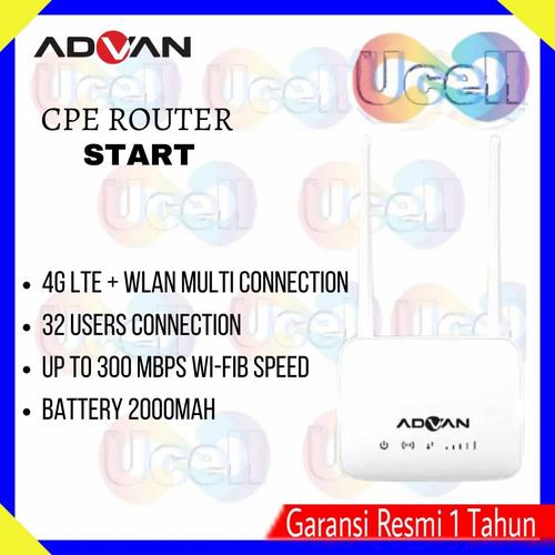 Foto Produk Advan Cpe Router Start Modem wifi Always ON - + kp indosat dari ucell cempaka