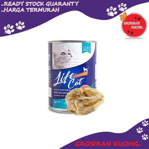 Foto Produk Life Cat Kaleng Kitten Wet Food 400Gram - Salmon Adult dari Grosiran Kucing