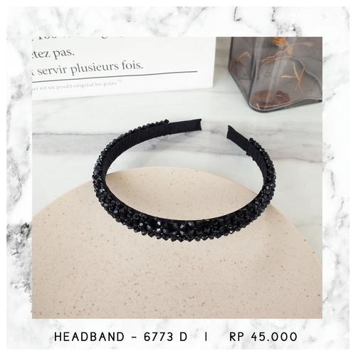 Foto Produk HEADBAND / BANDO KRISTAL - 6773 - BLACK - 6773 D dari Hello friday Shop