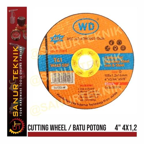 Jual WD 4 inch Batu Potong 4 x 1.2 Cutting Wheel 4