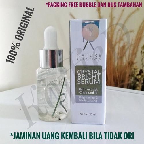 Gambar Serum NATURE REACTION Crystal Bright Serum Kulit Muka Wajah ORI 20ml dari KoffieD Kota Depok Tokopedia
