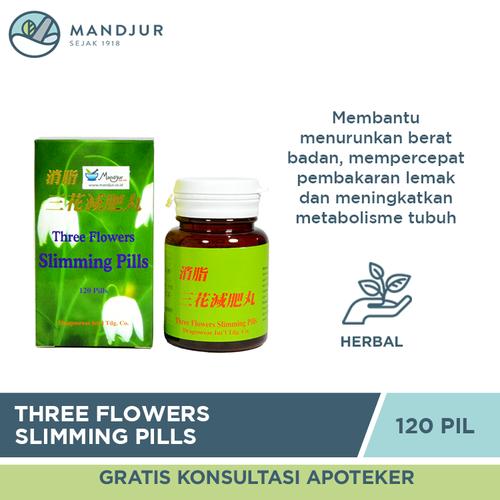 Gambar Three Flowers Slimming Pills - Obat Penurun Berat Badan dari mandjur Jakarta Pusat Tokopedia