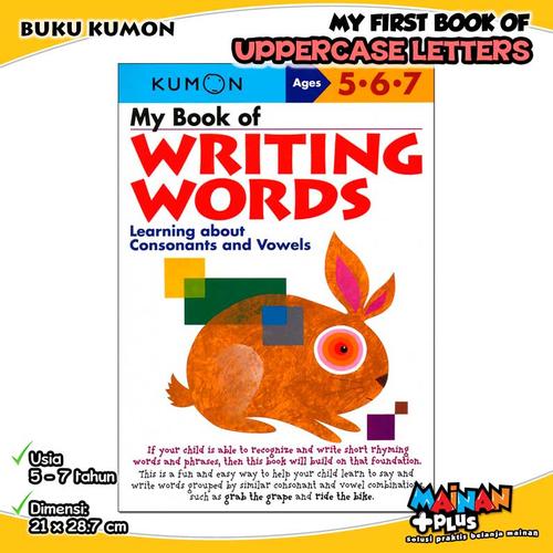 Foto Produk BUKU ANAK KUMON MY BOOK OF WRITING WORDS 5 6 7 dari MainanPlus