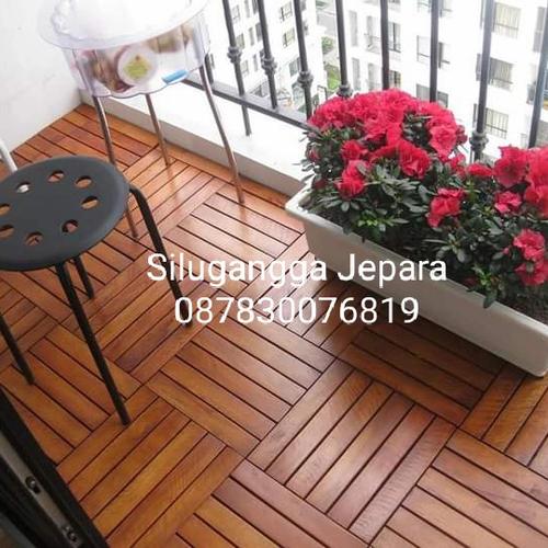Gambar Lantai Asli Kayu Jati Grade A "ERHA" dari Silugangga Jepara Kab. Jepara Tokopedia