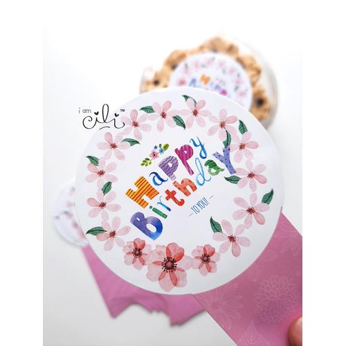 Foto Produk (SBDAY05) stiker ulang tahun lucu (uk 7x14cm) dari i am CiLi