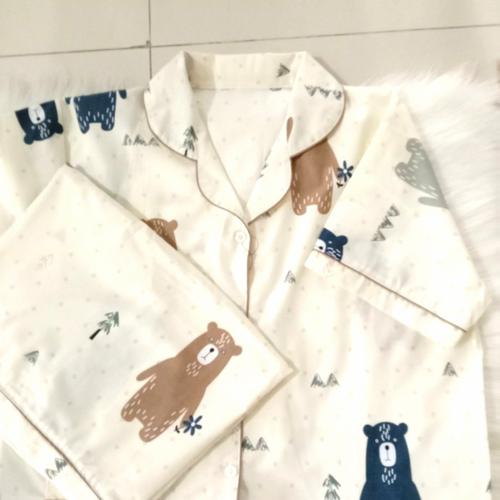 Foto Produk Baju tidur piyama kalem katun premium - Daster all size dari VAVline