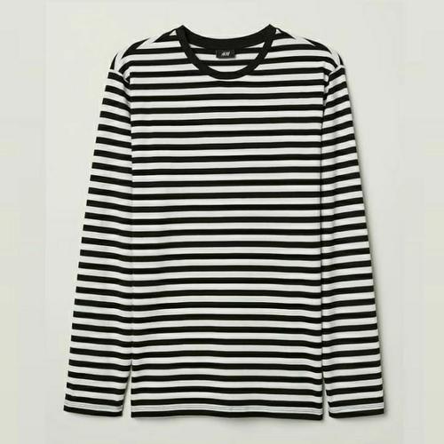 Jual H\u0026M long Sleeve strips - S fit M 