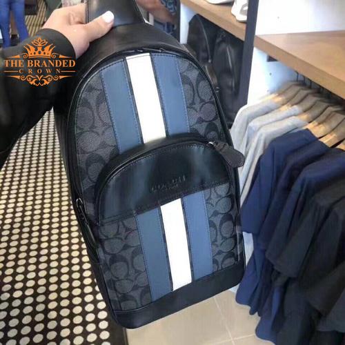 charles backpack with varsity stripe