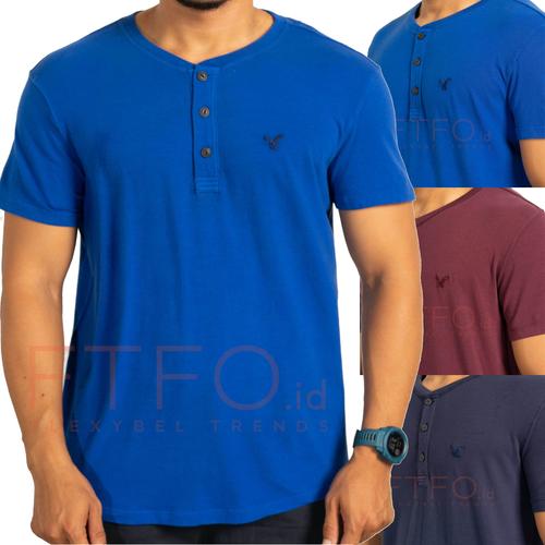 Jual KAOS CASUAL PRIA SLUB HENLEY 