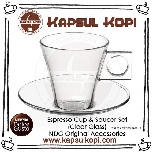 Jual Espresso Cup \u0026 Saucer Set (Clear 