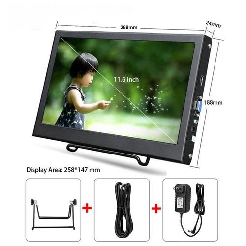 Foto Produk Monitor Hdmi VGA Portable 11.6 Inch 1366x768 Untuk Ps3 / 4 Xbox360 dari EtalaseBelanja