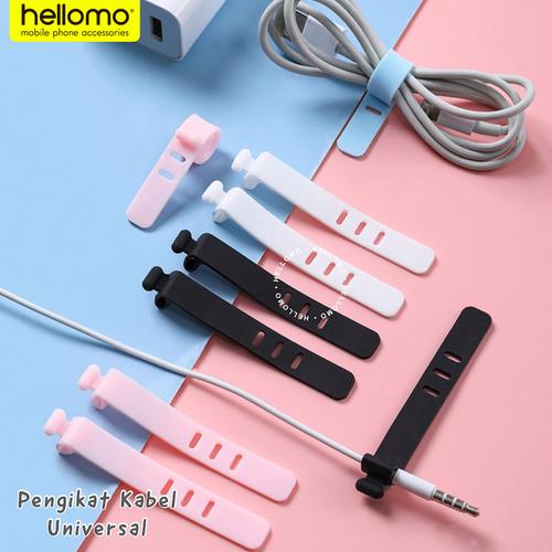 Foto Produk Pengikat Kabel / Penggulung Cable / Binder Klip Cable / Cord Holder - Hitam dari hellomo