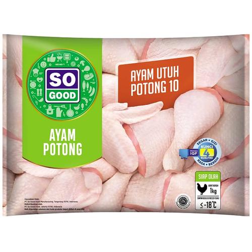 Gambar AYAM UTUH POTONG 10 SO GOOD JAPFA HIGIENIS 1KG HALAL - UTUH POTONG 10 dari LATTEBLESS undefined Tokopedia