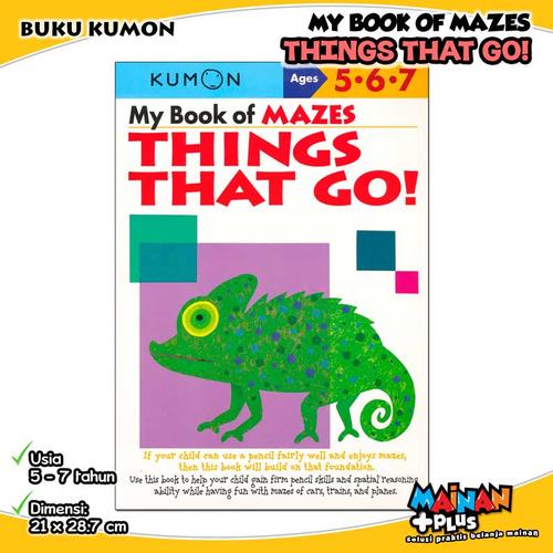Foto Produk BUKU ANAK KUMON MY BOOK OF MAZES THINGS THAT GO! 5 6 7 dari MainanPlus