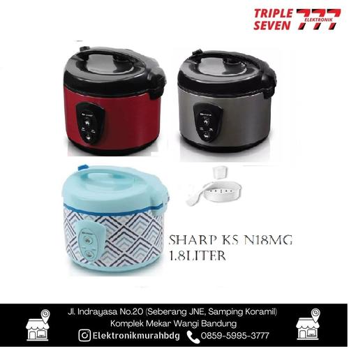 Gambar Rice Cooker Sharp KSN 18 MG / Sharp Magic Com 1.8 Liter KSN-18MG - Merah dari TRIPLE SEVEN ELEKTRONIK Kota Bandung Tokopedia