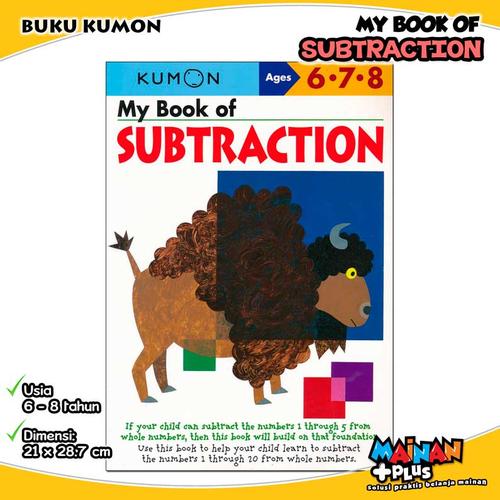 Foto Produk BUKU ANAK KUMON MY BOOK OF SUBTRACTION 6 7 8 dari MainanPlus