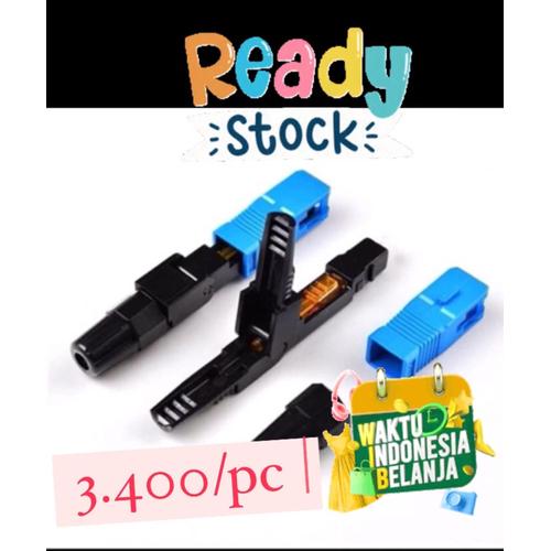 Gambar Fast Connector SC UPC biru fastcon fascon FTTH Fast Konektor sc biru - sc biru 10pc dari FIBER OPTIK GLODOK undefined Tokopedia