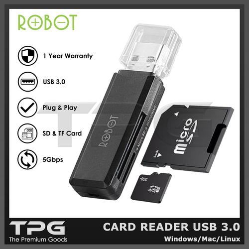 Gambar ROBOT CR102 CARD READER USB 3.0 SD TF WINDOWS MAC LINUX DATA TRANSFER dari The Premium Goods Jakarta Utara Tokopedia