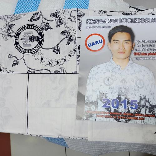 Jual Kain Batik PGRI Bahan Katun dan Polyester Seragam Guru Pria dan ...