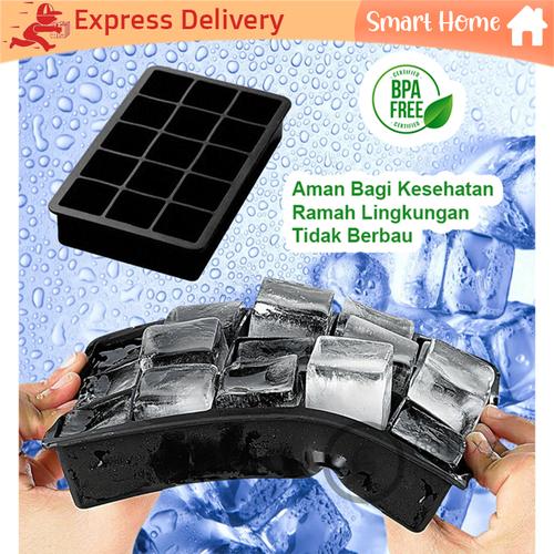 Foto Produk Cetakan Es Batu Silikon Kotak Besar Free BPA 15 Lubang dari Galaxy Hobi