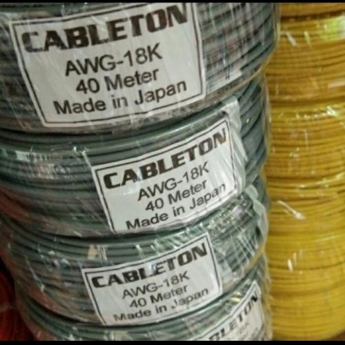 Jual kabel cable awg18 18awg awg 18 k kecil 40m 40meter 40 meter 1 roll ...