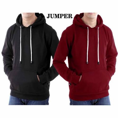 Jual JAKET HOODIE SWEATER POLOS PRIA 
