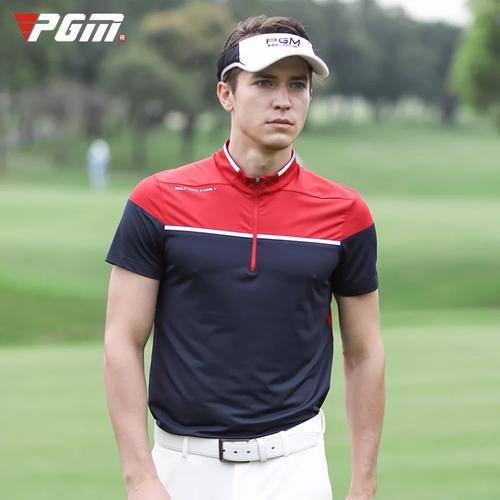 Jual PGM Golf shirt men - Gray and Navy 