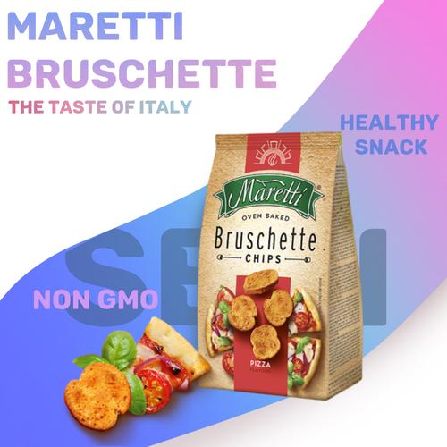 Foto Produk Maretti Bruschette / Chips Snack Roti Kering Impor 70gr - Pizza dari Sirup Markisa Asli GK