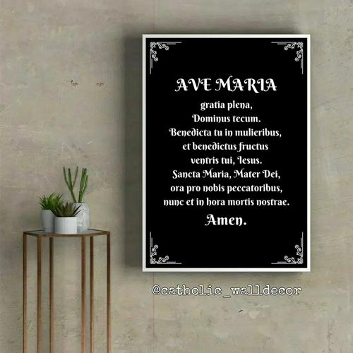 Jual Hiasan dinding doa Katolik Pater Noster Ave Maria Gloria Patri ...