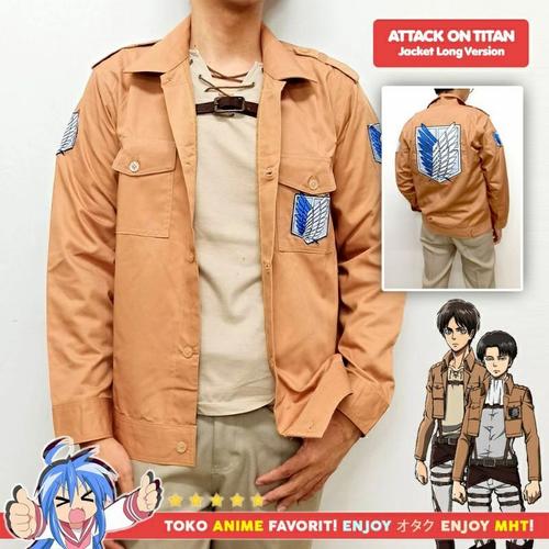 Jual Kemeja Singeki No Kyojin SNK AOT Attack On Titan - S - Kota
