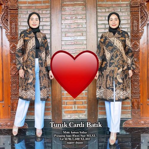 Jual Tunik Cardi Batik, Model Cardigan 