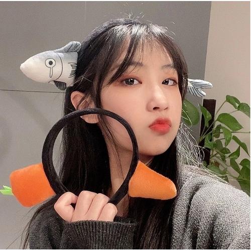 Foto Produk IK120 Bando Wanita Carrot and Fish - carrot dari EnnWen Online Store