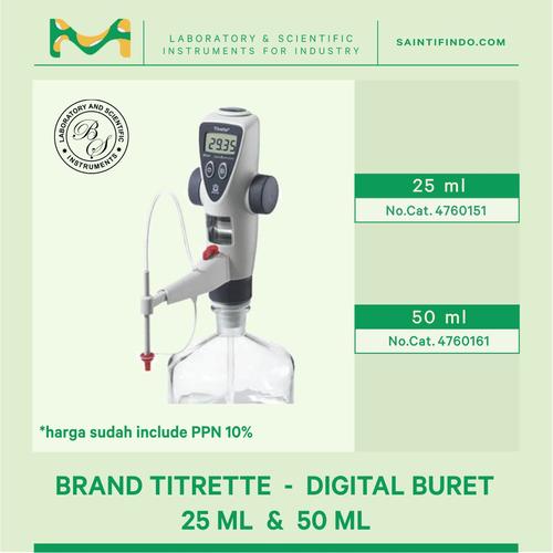 Jual Brand Titrette Digital Buret 25 ml & 50 ml 25 ml Kota Medan