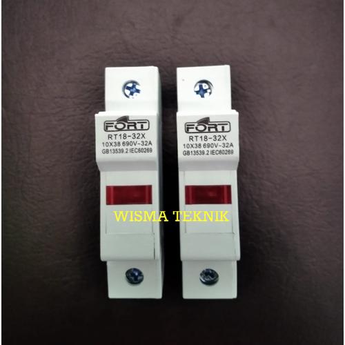 Jual DIN RAIL FUSE HOLDER RUMAH FUSE FORT RT1832 Jakarta Timur