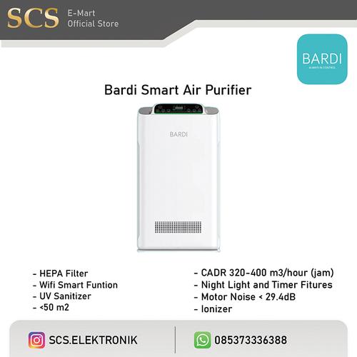 Jual Bardi Smart Air Purifier Filter udara HEPA Ion silent