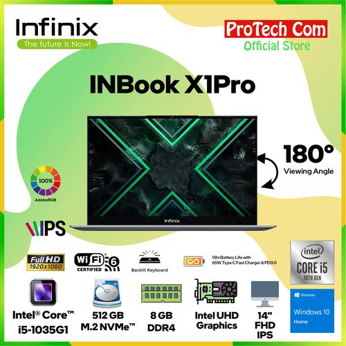 Promo LAPTOP INFINIX X1 - I5-1035G1 8GB SSD 512GB sRGB 100% 14" FHD IPS