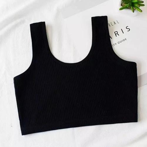 Gambar CROP TOP ANAK 8-14THN/ BAJU CROP ANAK IMPORT/ CROP TOP TANPA LENGAN - Hitam, 7-8 tahun dari Linglingkids Jakarta Barat Tokopedia