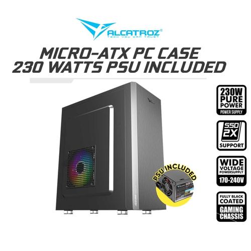 Gambar Alcatroz Azzura Neo 5 Micro-ATX PC Case - Alcatroz Azzura NEO V - Gun Metal dari SuperStore Computindo Jakarta Pusat Tokopedia