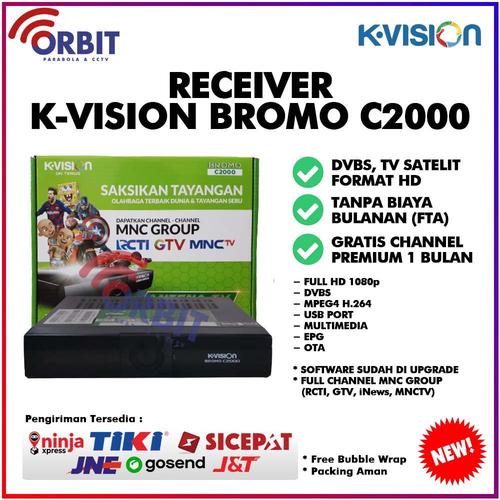 Jual RECEIVER KVISION BROMO C2000 Kab. Banyumas ORBIT PARABOLA