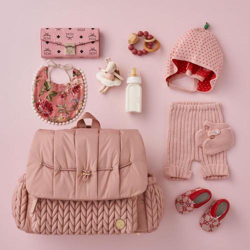 Jual happ brand bag diaper baby levy back pack Dusty Rose Kota