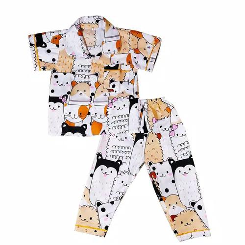 Foto Produk piyama anak / baju tidur anak motif laki laki perempuan - 0-9 bulan, motif cwe dari fatimah kids